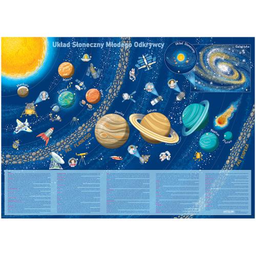 Układ Słoneczny Młodego Odkrywcy mapa ścienna dla dzieci - tapeta, ArtGlob